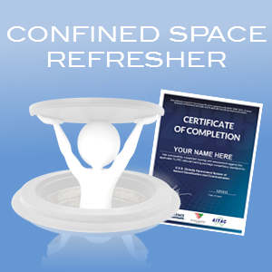 confined space entry refresher online course icon